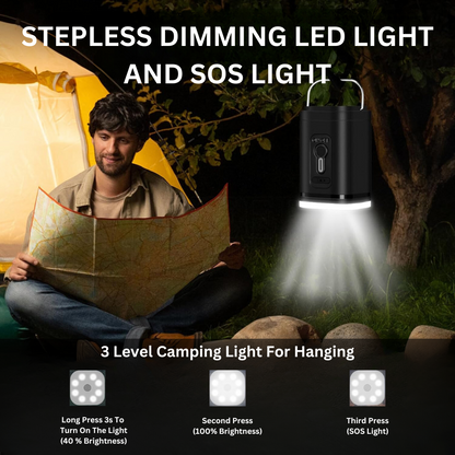 LED Portable Rechargeable Electric Air Pump Lantern
