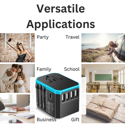 Travel Adapter Worldwide for 224+ Countries