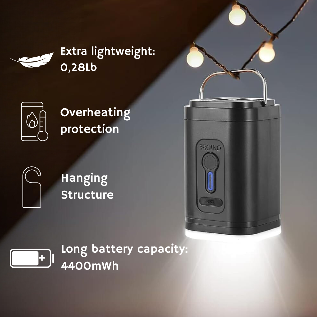 LED Portable Rechargeable Electric Air Pump Lantern